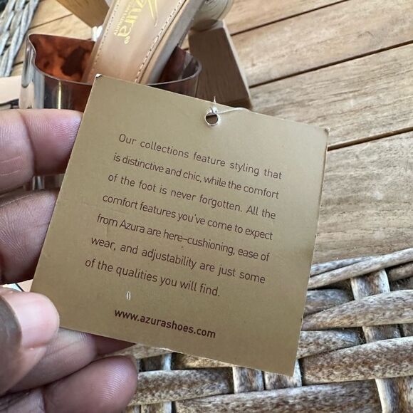 Azura European Luxury Brown Dashing Sandals 39=9 - Picture 9 of 10